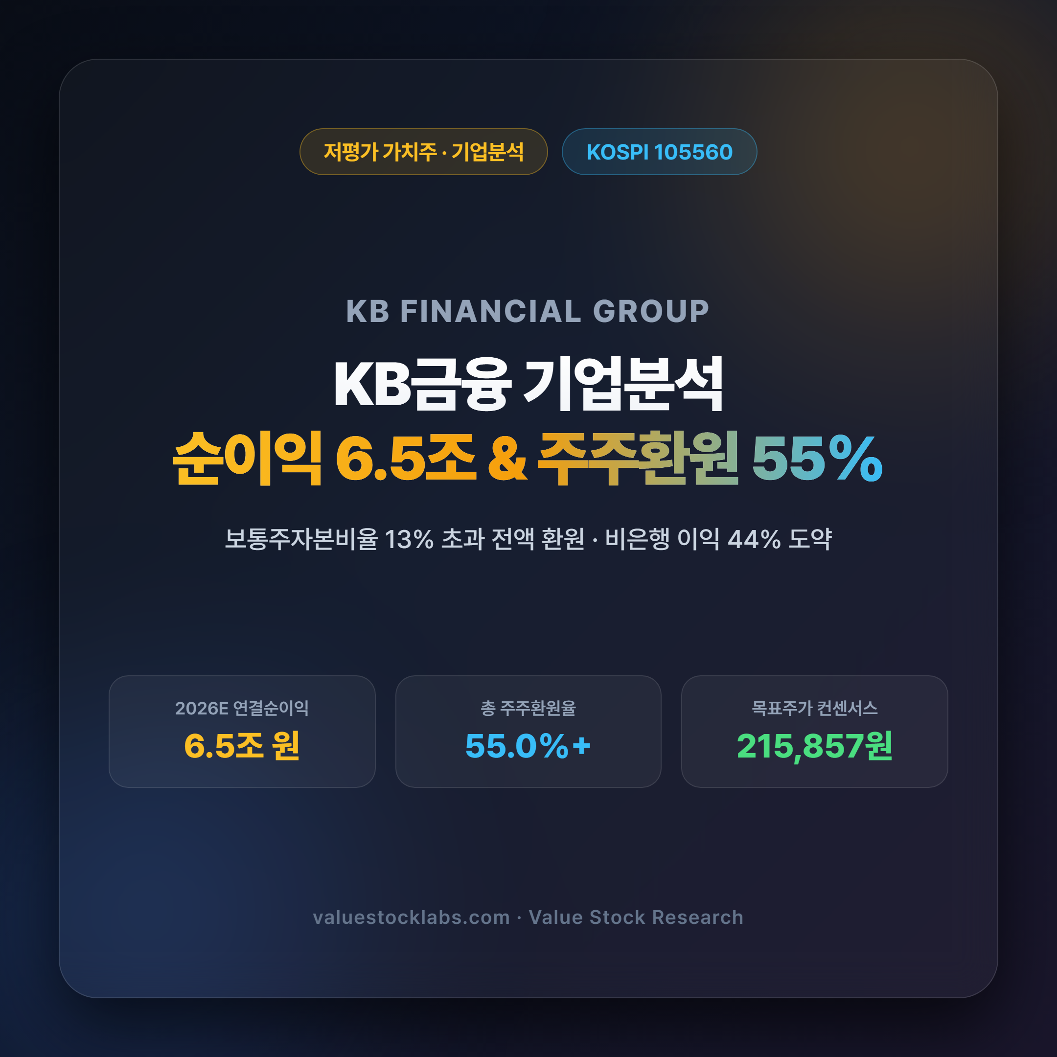 KB금융 기업분석 대표 썸네일